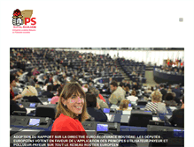Tablet Screenshot of deputes-socialistes.eu